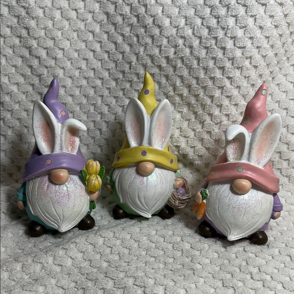 Whimsical Easter Gnome Figurine Set